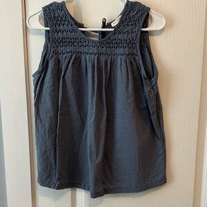 Neuflora Blue Sleeveless Blouse